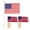 50 pieces, variant on lanema Small Handheld American Flags For School Rallies Event And Decoration