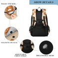thumbnail image 4 of FORMRS Unisex School Backpack 17" Student Travel Bag with Laptop Compartment, Halloween Pumpkins Pattern, 4 of 7