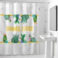 thumbnail image 4 of Oasis Cactus Summer Fabric Shower Curtain Succulent Plant Washable Shower Curtains for Bathroom, Waterproof Bath Curtain with Hooks Home Decor 36x72in, 4 of 8