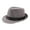 Dark Grey, variant on Short Brim Fedora Summer Sun Hat 1920 Ganster Costume Accessory for Men