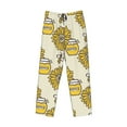 thumbnail image 4 of Kll Mens Pajama Pants For Men,Mens Lounge Pants,Funny Gifts For Men,Men'S Pajama Bottoms-Cartoon Honey Pot Bee Sunflower, 4 of 9