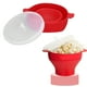 thumbnail image 5 of Popper de palomitas de maíz para microondas, tazón de palomitas de maíz plegable, duradero y sin BPA, fácil de hacer para la cocina ANGGREK Otros, 5 of 8