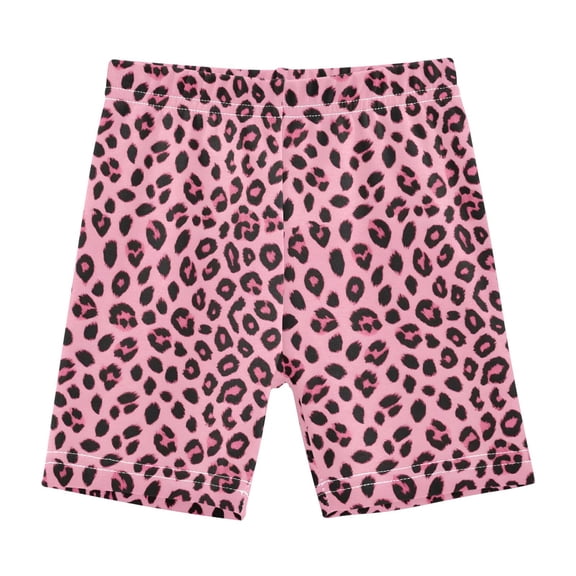 joogoo Pink Leopard Girls Lined Shorts Bike Dance Bottoms 6T