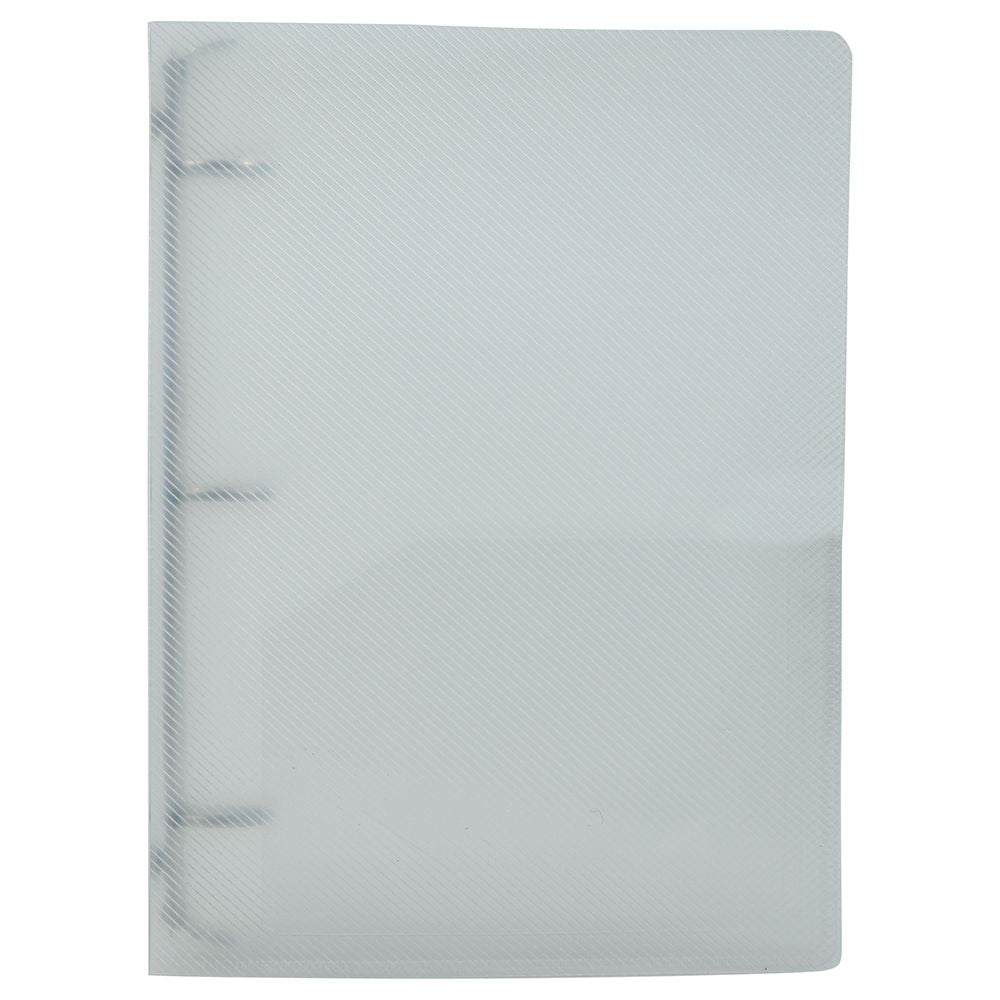 JAM Plastic 1 in Mini Binder, 3 Metal Rings, Clear, 1/Pack