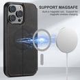 thumbnail image 3 of Decase for iPhone 14 Pro Max 5G Wallet Case Magsafe,Luxury Leather Flip Folio Cases Support Magsafe and Wireless Charging with RFID Block Credit Card Holder for iPhone 14 Pro Max, Black, 3 of 6