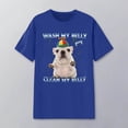 thumbnail image 2 of Active Tops Women Unisex Graphic Printed T Shirt for Everyday Wear with Soft Comfort Crewneck Tee Casual Fashion Design Top for Daily Blue L, 2 of 4