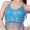Light Blue, variant on Belly Dance Crop Top Tassel Sequin Halter Adjustable Polyester Material for Women Party Performance Stage