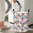 thumbnail image 6 of KLL Tropical Leaves Waterproof Foldable Laundry Hamper Bucket with Handles for Storage Bin,Kids Room,Home Organizer (Medium ), 6 of 7