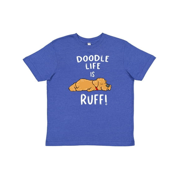 Inktastic Doodle Life is Ruff Golden Doodle Youth T-Shirt