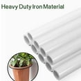 thumbnail image 3 of Support de Plante en Fer 3 Pcs Portable Pré-Percé Double Trou Remplacement Mural Rond Balcon Pot de Fleurs Support 20CM Pliable, 3 of 9