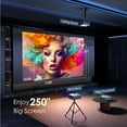 thumbnail image 5 of 5G/2.4G WiFi & Bluetooth Projector, 1080P LED Home Theater, 4K Support, 300" Display, Keystone, Built-in Hi-Fi Speaker, 5 of 7
