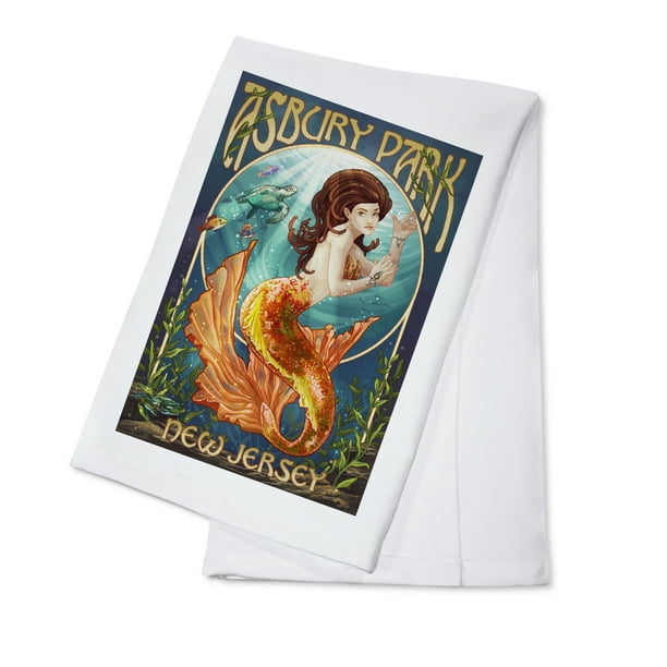Asbury Park, New Jersey - Mermaid - Lantern Press Artwork ...