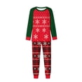 thumbnail image 3 of QIUOMBBP Family Matching Two Piece Christmas Pajamas Sets Men Women Round Neck Long Sleeve Tees Sleep Bottoms Loungewear, Red, XL, 3 of 8