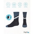 thumbnail image 6 of MeMoi Boys' Geometric Diagonal Stripe Crew Socks - Boys - Male, 10-12, Navy, 6 of 7