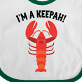 thumbnail image 4 of Inktastic Lobster Funny Im a Keepah Boys or Girls Baby Bib, 4 of 4