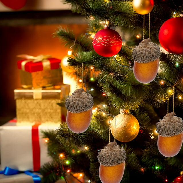 IFANLANDOR 25Ud Adornos Artificial Acorn Realistas Para Manualidades Y En Fiestas Y Hogar