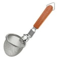 thumbnail image 3 of WHAMVOX Stainless Steel Pasta Strainer with Handle for Easy Drainage and Safe Use Silver, 3 of 7