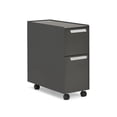 thumbnail image 2 of Allsteel® Radii Mobile Legal File Cabinet with 2 Drawers, Flint, 2 of 2