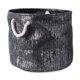 thumbnail image 1 of Papelera DII Lurex Negro/Plata Redonda Pequeña Design Imports CAMZ36830, 1 of 2