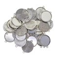 thumbnail image 1 of 50 piezas se a 25 mm doble colgante clásico de aleación de zinc cabujón Base ajuste para bricoje brazalete colr accesorios BLESIY Joyas Cabochon en blanco, 1 of 8