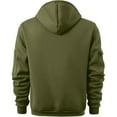 thumbnail image 4 of SBYOJLPB Men Fashion Solid Color Stand Collar Sweatshirt Long Sleeve Pullover Sports Hoodie Casual Multi Pocket Workwear Hoodie Long Sleeve Shirt Top Army Green, 4 of 5