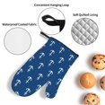 thumbnail image 4 of Oven Mitts and Pot Holders 4 Piece, anchors navyblue print High Heat Slip Resistant Oven Mitt and Trivets Set Kitchen Oven Glove Pot Holders for Cooking Baking Grilling, 4 of 7