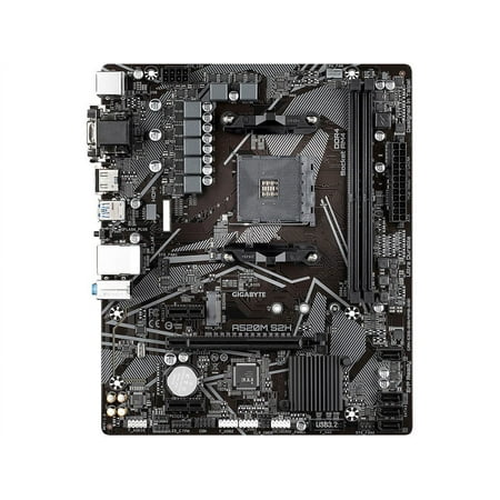 GIGABYTE A520M S2H AM4 AMD A520 SATA 6Gb/s Micro ATX AMD Motherboard