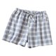 thumbnail image 3 of MKLEKYY Pantalones Cortos Finos de Primavera/Verano para Mujer, Holgados, Cómodos y A Cuadros, para Estar En Casa., 3 of 3