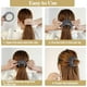thumbnail image 4 of 5 pinzas para el pelo BRILLAR con forma de nido de pájaro elásticas 5 colores, 4 of 5