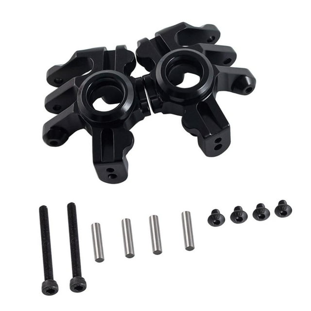 de s s de aleación de a 1:10 para Axial RBX10 4WD modelo de oruga de vehículo DIY Negro Hugo RC nudillo delantero