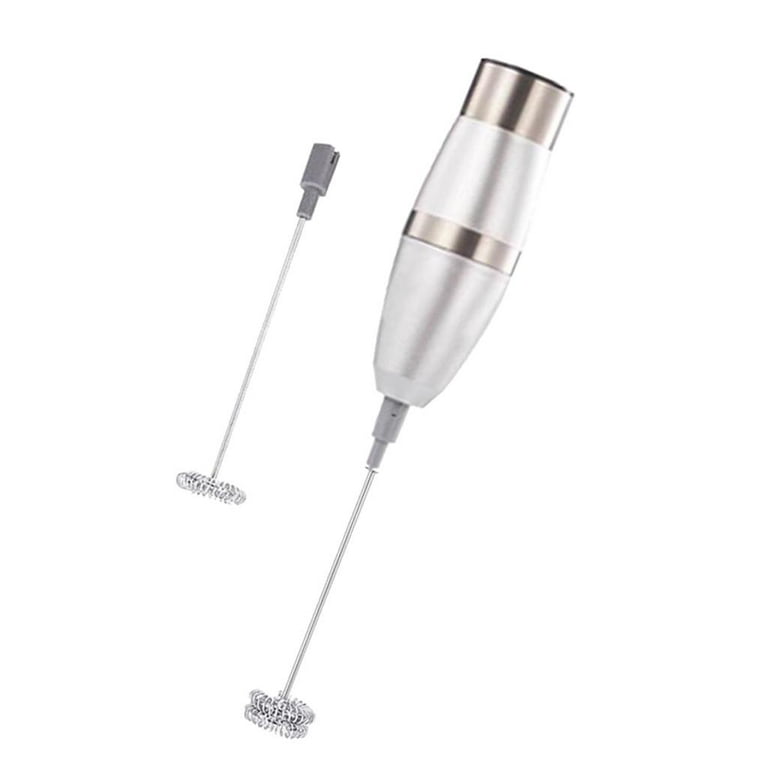 Handheld Electric Portable Drink Mixer, , For Cappuccino/Hot  Chocolate/Latte/Frappe - Battery Operated, Stainless Steel