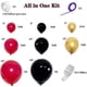 thumbnail image 2 of Kit de arco de guirnalda de globos rojos y negros de 157 piezas, globos metálicos dorados grandes, pequeños y medianos para decoración de fiesta de bienvenida de bebé, cumpleaños,, 2 of 5