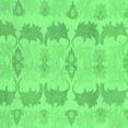 thumbnail image 1 of Ahgly Company Indoor Square Abstract Emerald Green Modern Area Rugs, 4' Square, 1 of 4