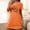 Orange, variant on Nightgown for Woman Cute Cat Printed T-Shirt Dress Short Sleeve Sleep Shirt Summer Crewneck Tunic Tops Sleepwear