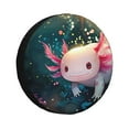 thumbnail image 1 of Wukai Axolotl Fantaisie Imprimé Couverture de Pneu de Rechange pour Remorque RV, Couverture de Roue en Faux Cuir PVC Imperméable pour Camion, Remorque, RV, SUV, Campeur-14 Pouces, 1 of 6