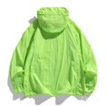 thumbnail image 4 of VeFlora Men's Casual Color Windbreaker - Lightweight Outdoor Sun Jacket with UPF Protection for Spring and Summer Travel(Green/L), 4 of 5