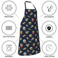 thumbnail image 5 of Pofeuu Fastfood Print Waterproof Apron with Pockets Adjustable Cooking Aprons Kitchen Bib for Baking Household Cleaning, 5 of 8