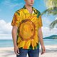 thumbnail image 3 of Fotbe Vibrant Sunflower Painting Camisa Hawaiana para Hombre Unisex – Camisa Casual de Verano con Botones de Manga Corta de Algodón y Lino,Medium, 3 of 7