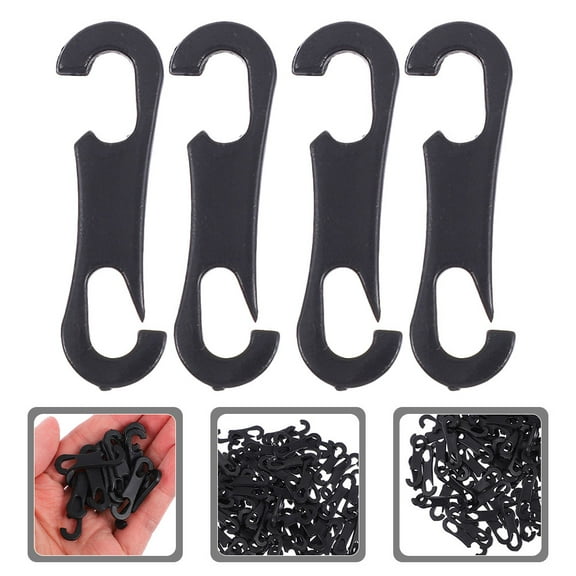 HOMEMAXS 500pcs Car Seat Cover Hooks Purse Hook Plastic Car Seat Attachment Hooks Hanger For Headrest Auto Seat Cover Clips