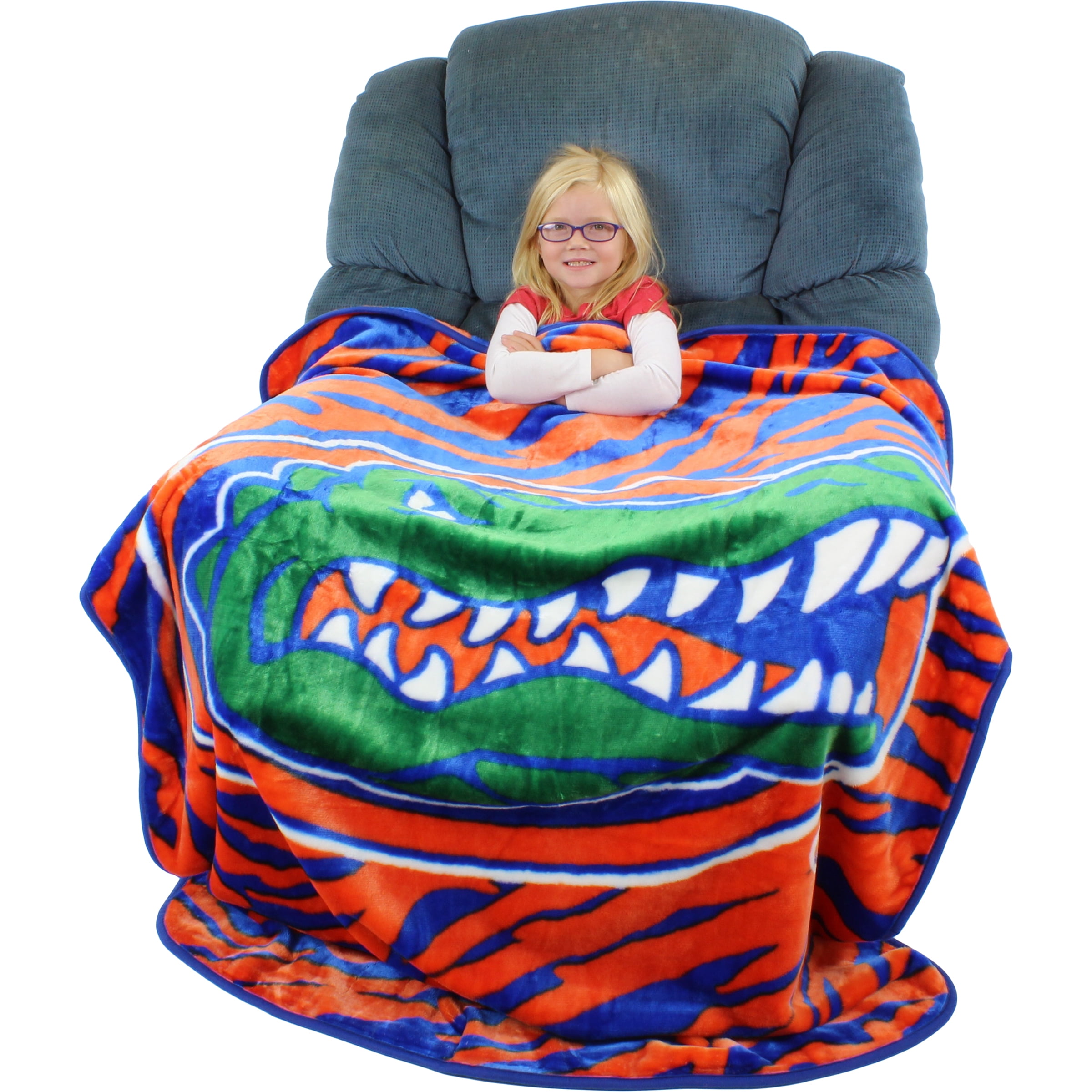 College Covers Everything Comfy Florida Gators Soft Raschel Throw Blanket, 60" x 50"