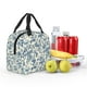 thumbnail image 5 of Easygdp Vintage Blue Floral Bolsa Térmica Premium - Tela Oxford Impermeable, Gran Capacidad, Bolsillo Frontal, Unisex para Trabajo, Escuela, Actividades al Aire Libre y Picnics, 5 of 8