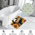 thumbnail image 3 of Sunflower Polyester Non-Slip Machine Washable Bath Rug Outdoor Carpet Bath Rugs, 3 of 6
