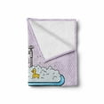 thumbnail image 2 of Comics Soft Flannel Fleece Throw Blanket, Superhero Fast Furious Relaxing in Bubble Bath Rubber Duck Art Print, Cozy Plush for Indoor and Outdoor Use, 50" x 60", Multicolor, by Ambesonne, 2 of 6