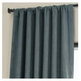 thumbnail image 6 of TiaGOC Faux Linen Room Darkening Curtains - 108 Inches Long Luxury Linen Curtains for Bedroom & Living Room (1 Panel), 50W X 108L, Reverie Blue, 6 of 9