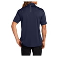 thumbnail image 2 of Mens Contrast PosiCharge Polyester Tough Polo True Navy/ Heather Grey Large, 2 of 8
