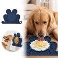 thumbnail image 2 of Frog Shaped Silicone Pet Lick Mat Multi-Texture Slow Feeder Tray Anti-Anxiety Suction Feeding Pad For Dogs Cats Wet Food Feeding(Dark Blue-20cm), 2 of 5