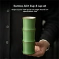 thumbnail image 4 of VGFVFSKGA 1 PC Bamboo Joint Cup Ceramic Tea Cup Stackable Design Water Glass 3oz Drinking Cup for Home Office Desktop Decoration, 4 of 8
