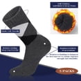 thumbnail image 3 of Pack of 5 Womens Wool Socks Winter Warm Thick Knit Soft Vintage Casual Crew Boot Socks Gifts, 3 of 7