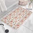 thumbnail image 3 of Pioneer Flower Floral Print Flannel Non Slip Door Rugs,Washable Door Mats Indoor,Decorative Door Mats,Dirt-Resistant and Absorbent Doormat for Entrance,Bedroom,Kitchen,Bathroom,23.5"x16", 3 of 5