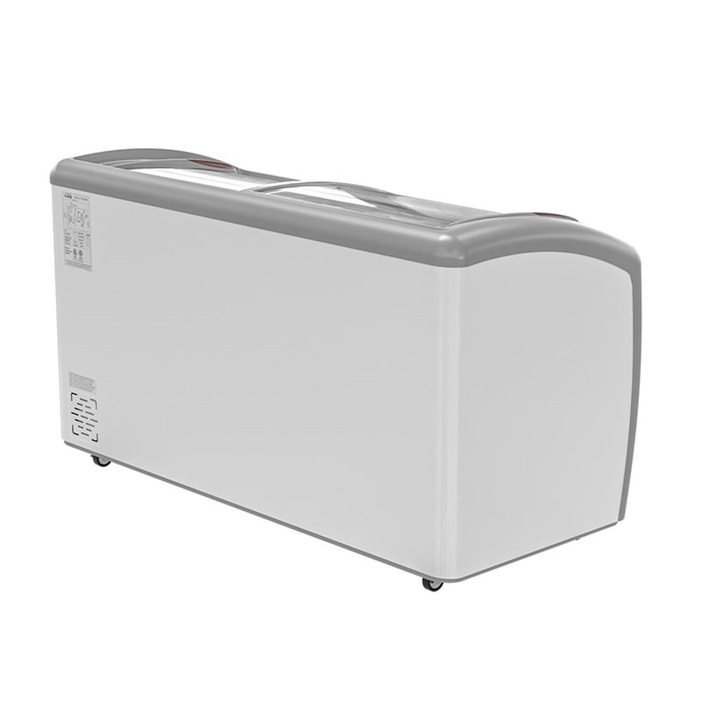 Pemberly Row Contemporary 60 in. Display Ice Cream Freezer-16 cu ft.